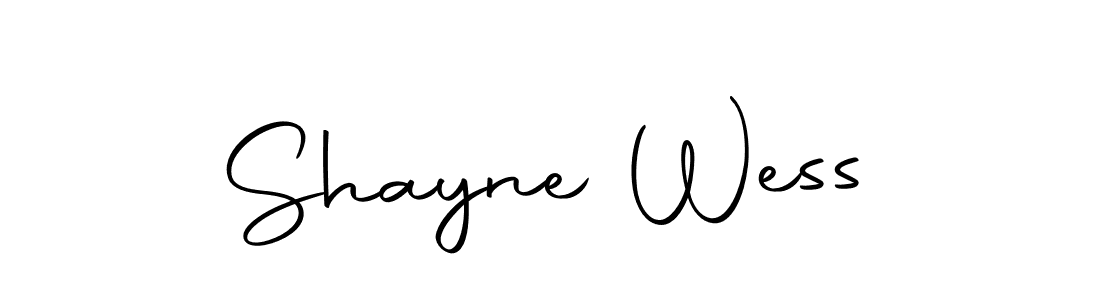 Create a beautiful signature design for name Shayne Wess. With this signature (Autography-DOLnW) fonts, you can make a handwritten signature for free. Shayne Wess signature style 10 images and pictures png