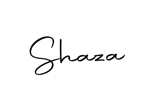 Use a signature maker to create a handwritten signature online. With this signature software, you can design (Autography-DOLnW) your own signature for name Shaza. Shaza signature style 10 images and pictures png