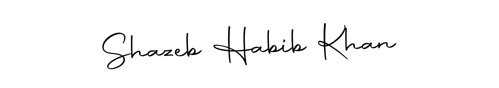 Use a signature maker to create a handwritten signature online. With this signature software, you can design (Autography-DOLnW) your own signature for name Shazeb Habib Khan. Shazeb Habib Khan signature style 10 images and pictures png