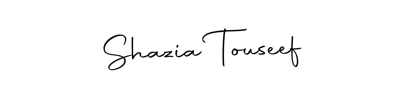 You should practise on your own different ways (Autography-DOLnW) to write your name (Shazia Touseef) in signature. don't let someone else do it for you. Shazia Touseef signature style 10 images and pictures png