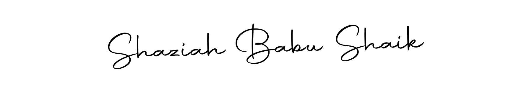 You can use this online signature creator to create a handwritten signature for the name Shaziah Babu Shaik. This is the best online autograph maker. Shaziah Babu Shaik signature style 10 images and pictures png