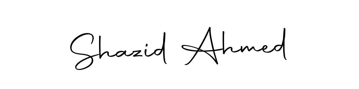 The best way (Autography-DOLnW) to make a short signature is to pick only two or three words in your name. The name Shazid Ahmed include a total of six letters. For converting this name. Shazid Ahmed signature style 10 images and pictures png