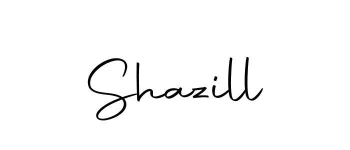 Create a beautiful signature design for name Shazill. With this signature (Autography-DOLnW) fonts, you can make a handwritten signature for free. Shazill signature style 10 images and pictures png