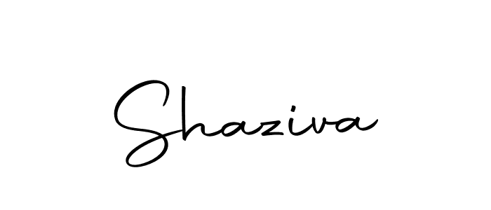 Design your own signature with our free online signature maker. With this signature software, you can create a handwritten (Autography-DOLnW) signature for name Shaziva. Shaziva signature style 10 images and pictures png