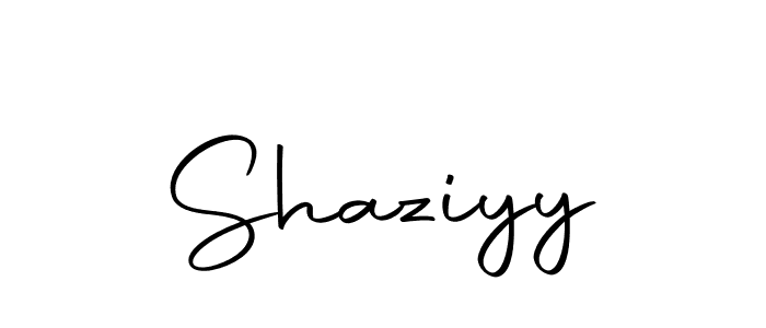 Design your own signature with our free online signature maker. With this signature software, you can create a handwritten (Autography-DOLnW) signature for name Shaziyy. Shaziyy signature style 10 images and pictures png