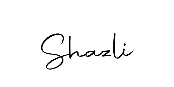 The best way (Autography-DOLnW) to make a short signature is to pick only two or three words in your name. The name Shazli include a total of six letters. For converting this name. Shazli signature style 10 images and pictures png