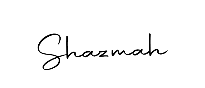 You should practise on your own different ways (Autography-DOLnW) to write your name (Shazmah) in signature. don't let someone else do it for you. Shazmah signature style 10 images and pictures png