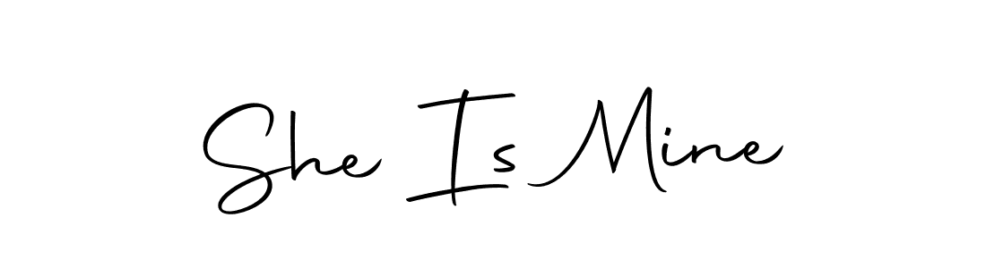 You should practise on your own different ways (Autography-DOLnW) to write your name (She Is Mine) in signature. don't let someone else do it for you. She Is Mine signature style 10 images and pictures png