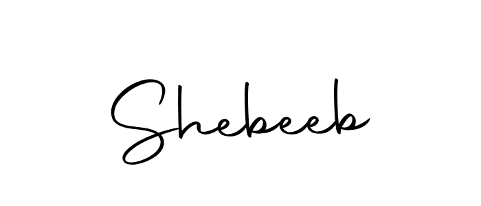 How to make Shebeeb signature? Autography-DOLnW is a professional autograph style. Create handwritten signature for Shebeeb name. Shebeeb signature style 10 images and pictures png