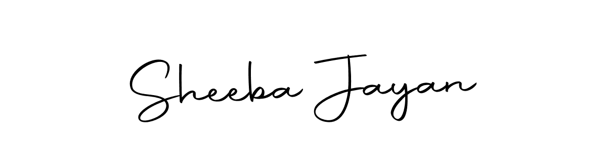 Make a beautiful signature design for name Sheeba Jayan. With this signature (Autography-DOLnW) style, you can create a handwritten signature for free. Sheeba Jayan signature style 10 images and pictures png