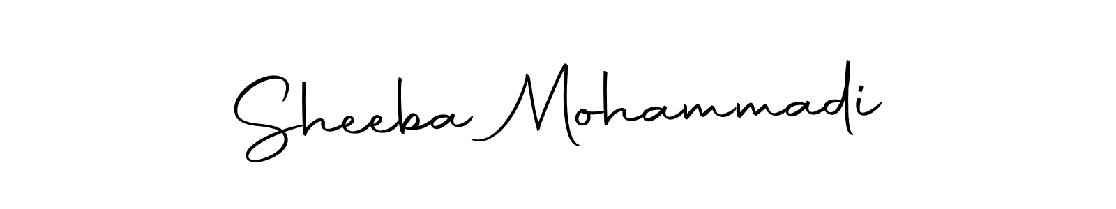 Similarly Autography-DOLnW is the best handwritten signature design. Signature creator online .You can use it as an online autograph creator for name Sheeba Mohammadi. Sheeba Mohammadi signature style 10 images and pictures png