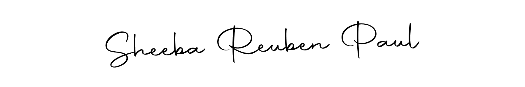 It looks lik you need a new signature style for name Sheeba Reuben Paul. Design unique handwritten (Autography-DOLnW) signature with our free signature maker in just a few clicks. Sheeba Reuben Paul signature style 10 images and pictures png