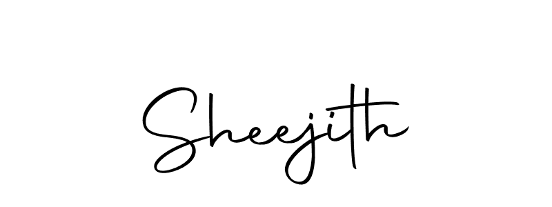 Design your own signature with our free online signature maker. With this signature software, you can create a handwritten (Autography-DOLnW) signature for name Sheejith. Sheejith signature style 10 images and pictures png