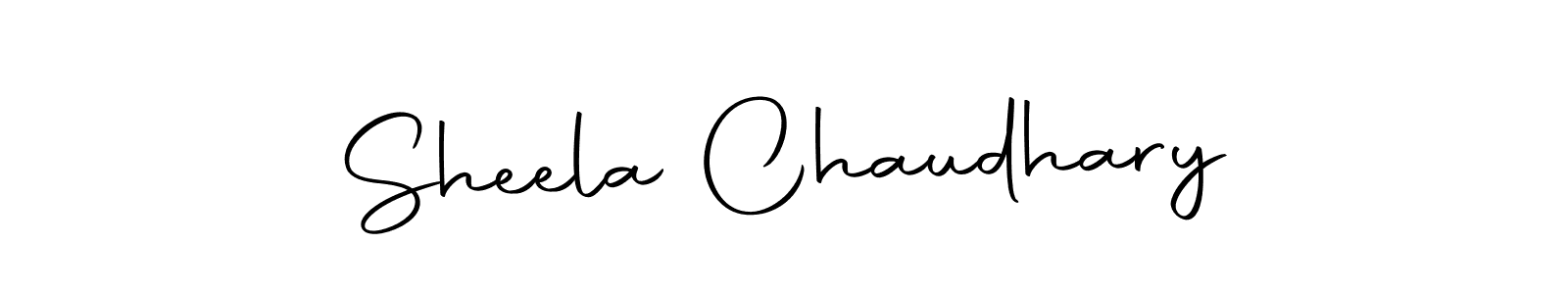 Use a signature maker to create a handwritten signature online. With this signature software, you can design (Autography-DOLnW) your own signature for name Sheela Chaudhary. Sheela Chaudhary signature style 10 images and pictures png