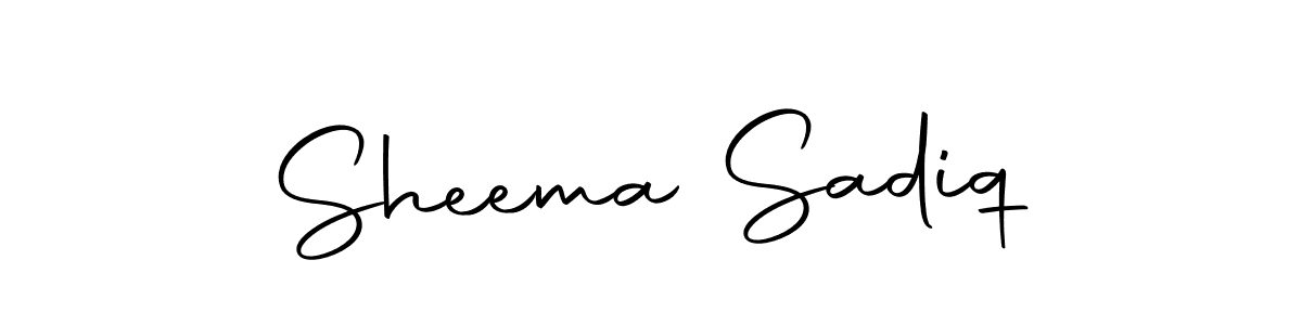 The best way (Autography-DOLnW) to make a short signature is to pick only two or three words in your name. The name Sheema Sadiq include a total of six letters. For converting this name. Sheema Sadiq signature style 10 images and pictures png