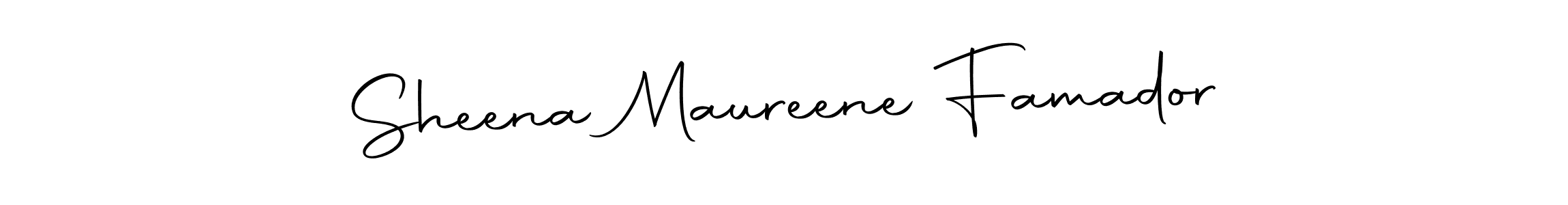 if you are searching for the best signature style for your name Sheena Maureene Famador. so please give up your signature search. here we have designed multiple signature styles  using Autography-DOLnW. Sheena Maureene Famador signature style 10 images and pictures png