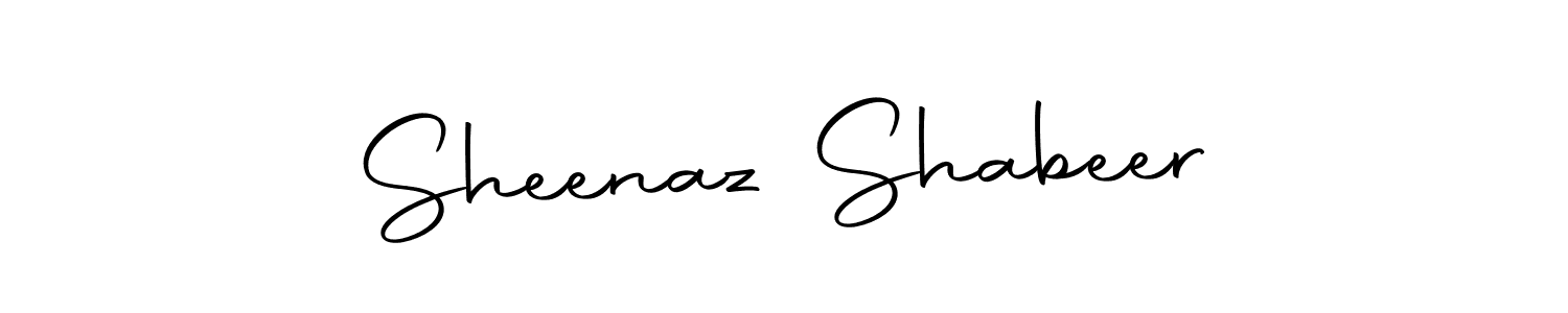 Make a beautiful signature design for name Sheenaz Shabeer. With this signature (Autography-DOLnW) style, you can create a handwritten signature for free. Sheenaz Shabeer signature style 10 images and pictures png
