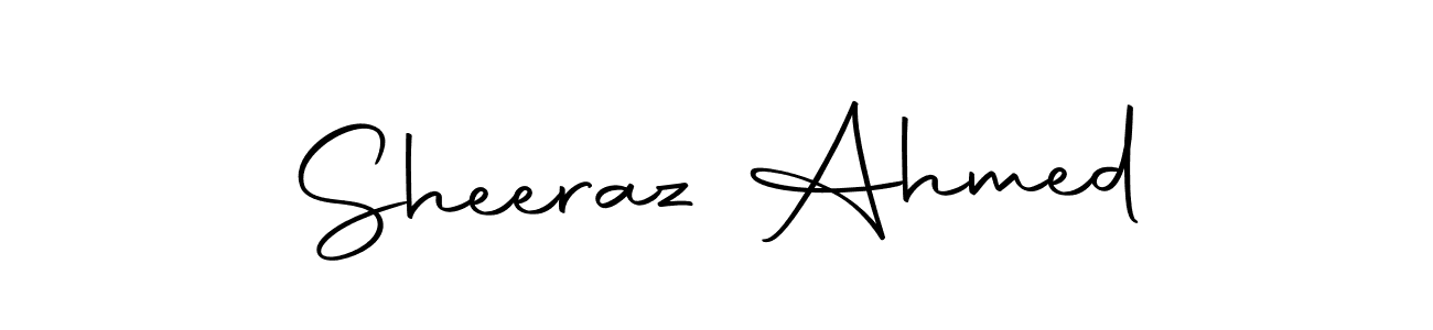 Create a beautiful signature design for name Sheeraz Ahmed. With this signature (Autography-DOLnW) fonts, you can make a handwritten signature for free. Sheeraz Ahmed signature style 10 images and pictures png