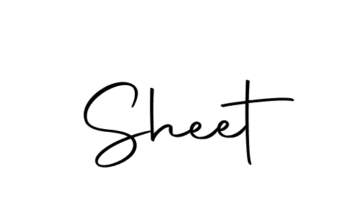 Create a beautiful signature design for name Sheet. With this signature (Autography-DOLnW) fonts, you can make a handwritten signature for free. Sheet signature style 10 images and pictures png