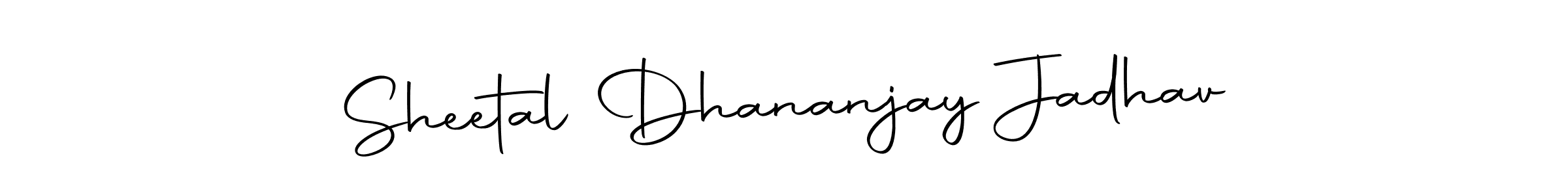 This is the best signature style for the Sheetal Dhananjay Jadhav name. Also you like these signature font (Autography-DOLnW). Mix name signature. Sheetal Dhananjay Jadhav signature style 10 images and pictures png