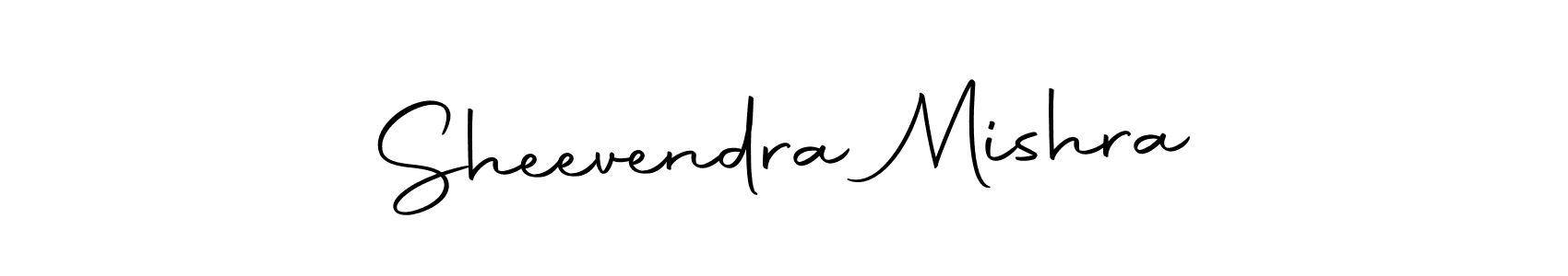 How to make Sheevendra Mishra name signature. Use Autography-DOLnW style for creating short signs online. This is the latest handwritten sign. Sheevendra Mishra signature style 10 images and pictures png