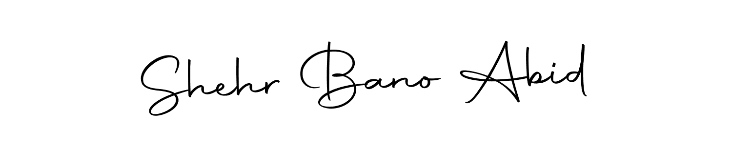 Make a beautiful signature design for name Shehr Bano Abid. Use this online signature maker to create a handwritten signature for free. Shehr Bano Abid signature style 10 images and pictures png