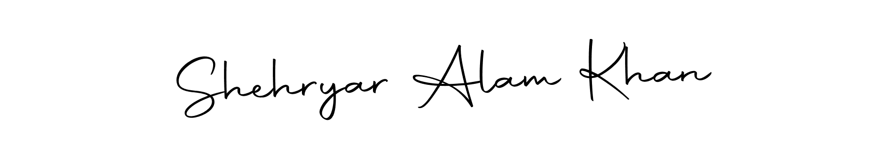 Create a beautiful signature design for name Shehryar Alam Khan. With this signature (Autography-DOLnW) fonts, you can make a handwritten signature for free. Shehryar Alam Khan signature style 10 images and pictures png
