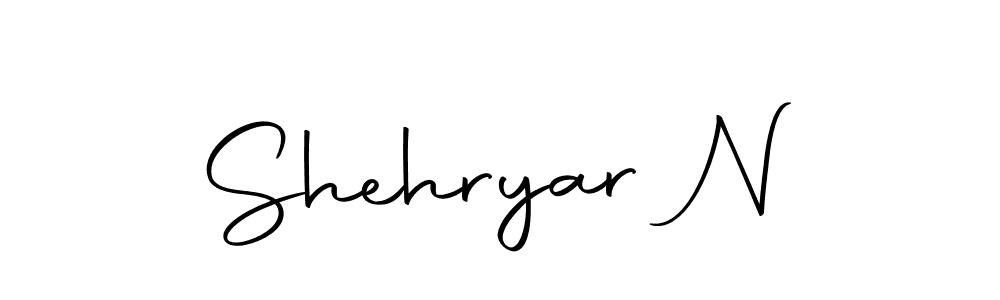 Make a beautiful signature design for name Shehryar N. Use this online signature maker to create a handwritten signature for free. Shehryar N signature style 10 images and pictures png