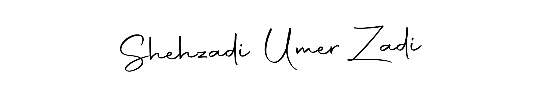 Create a beautiful signature design for name Shehzadi Umer Zadi. With this signature (Autography-DOLnW) fonts, you can make a handwritten signature for free. Shehzadi Umer Zadi signature style 10 images and pictures png