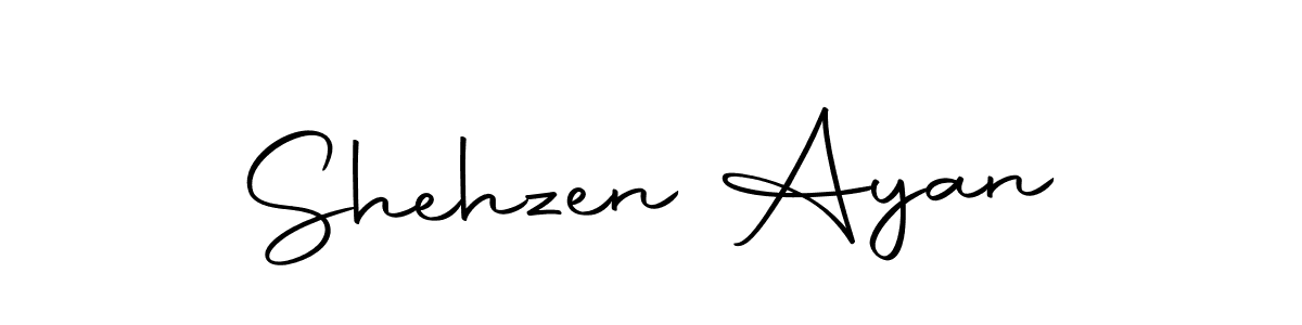 Use a signature maker to create a handwritten signature online. With this signature software, you can design (Autography-DOLnW) your own signature for name Shehzen Ayan. Shehzen Ayan signature style 10 images and pictures png