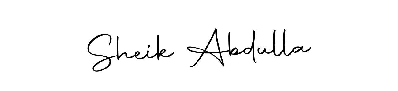 How to make Sheik Abdulla signature? Autography-DOLnW is a professional autograph style. Create handwritten signature for Sheik Abdulla name. Sheik Abdulla signature style 10 images and pictures png