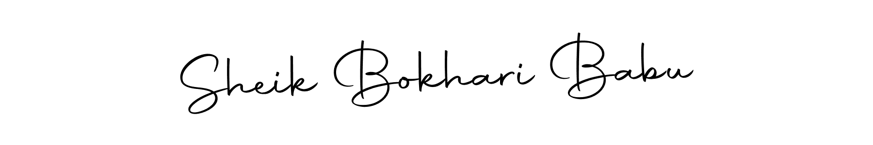 Make a short Sheik Bokhari Babu signature style. Manage your documents anywhere anytime using Autography-DOLnW. Create and add eSignatures, submit forms, share and send files easily. Sheik Bokhari Babu signature style 10 images and pictures png