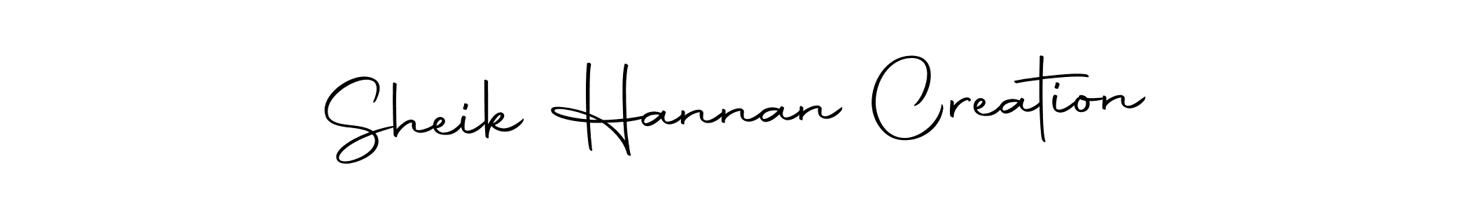 Also we have Sheik Hannan Creation name is the best signature style. Create professional handwritten signature collection using Autography-DOLnW autograph style. Sheik Hannan Creation signature style 10 images and pictures png