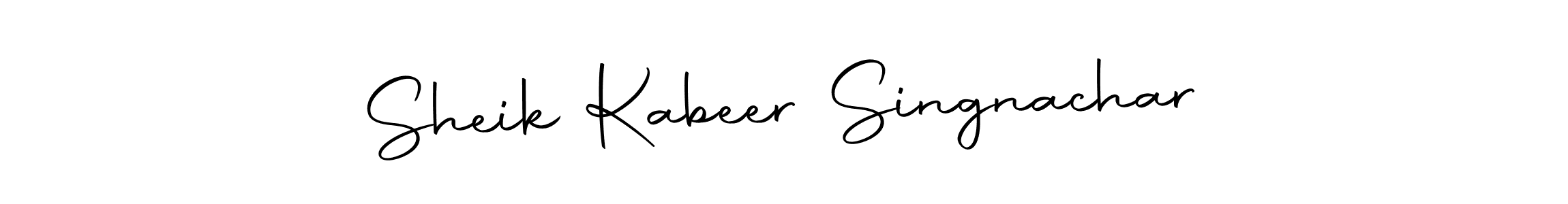 Autography-DOLnW is a professional signature style that is perfect for those who want to add a touch of class to their signature. It is also a great choice for those who want to make their signature more unique. Get Sheik Kabeer Singnachar name to fancy signature for free. Sheik Kabeer Singnachar signature style 10 images and pictures png