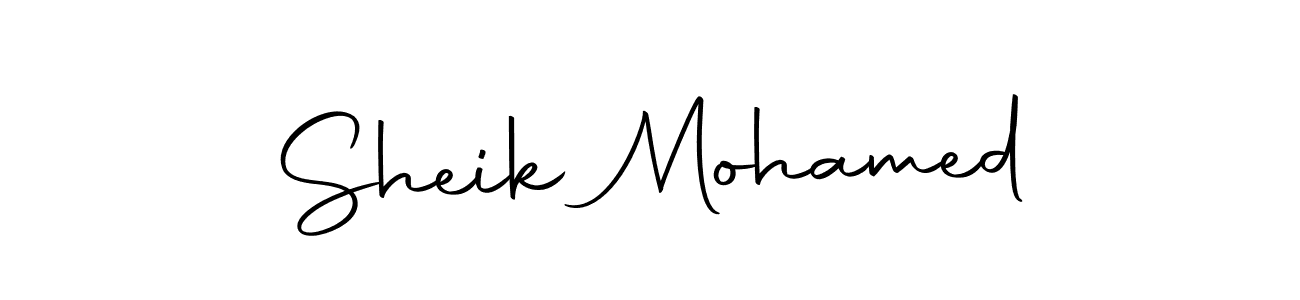 Create a beautiful signature design for name Sheik Mohamed. With this signature (Autography-DOLnW) fonts, you can make a handwritten signature for free. Sheik Mohamed signature style 10 images and pictures png