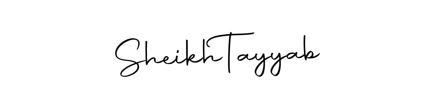 You should practise on your own different ways (Autography-DOLnW) to write your name (Sheikh  Tayyab) in signature. don't let someone else do it for you. Sheikh  Tayyab signature style 10 images and pictures png