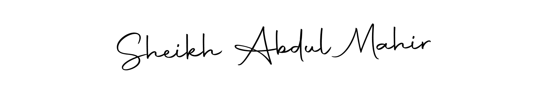 if you are searching for the best signature style for your name Sheikh Abdul Mahir. so please give up your signature search. here we have designed multiple signature styles  using Autography-DOLnW. Sheikh Abdul Mahir signature style 10 images and pictures png