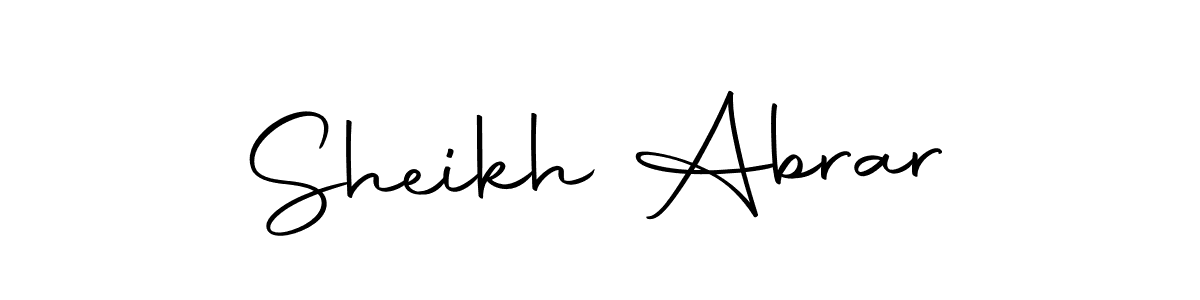 Similarly Autography-DOLnW is the best handwritten signature design. Signature creator online .You can use it as an online autograph creator for name Sheikh Abrar. Sheikh Abrar signature style 10 images and pictures png