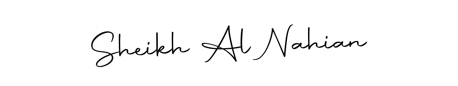 Design your own signature with our free online signature maker. With this signature software, you can create a handwritten (Autography-DOLnW) signature for name Sheikh Al Nahian. Sheikh Al Nahian signature style 10 images and pictures png