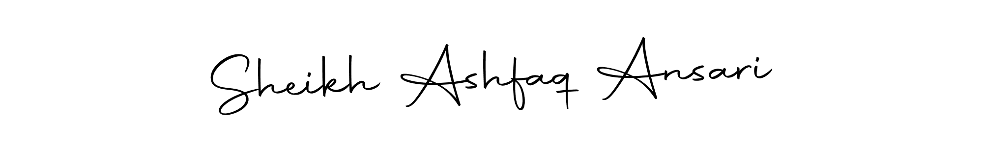 Create a beautiful signature design for name Sheikh Ashfaq Ansari. With this signature (Autography-DOLnW) fonts, you can make a handwritten signature for free. Sheikh Ashfaq Ansari signature style 10 images and pictures png