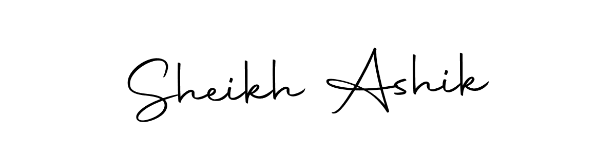 Similarly Autography-DOLnW is the best handwritten signature design. Signature creator online .You can use it as an online autograph creator for name Sheikh Ashik. Sheikh Ashik signature style 10 images and pictures png