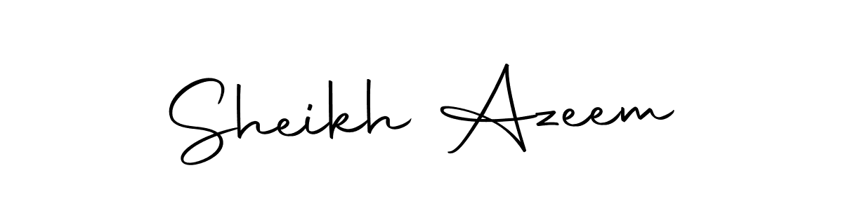 The best way (Autography-DOLnW) to make a short signature is to pick only two or three words in your name. The name Sheikh Azeem include a total of six letters. For converting this name. Sheikh Azeem signature style 10 images and pictures png
