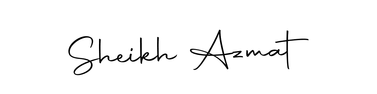 Design your own signature with our free online signature maker. With this signature software, you can create a handwritten (Autography-DOLnW) signature for name Sheikh Azmat. Sheikh Azmat signature style 10 images and pictures png
