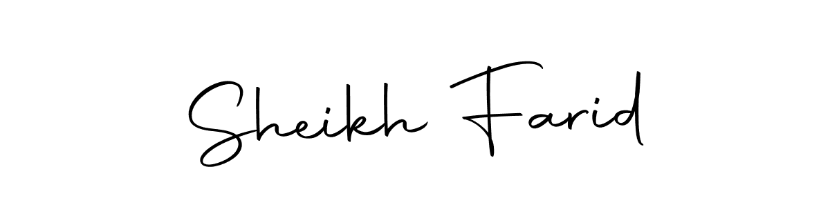 Use a signature maker to create a handwritten signature online. With this signature software, you can design (Autography-DOLnW) your own signature for name Sheikh Farid. Sheikh Farid signature style 10 images and pictures png