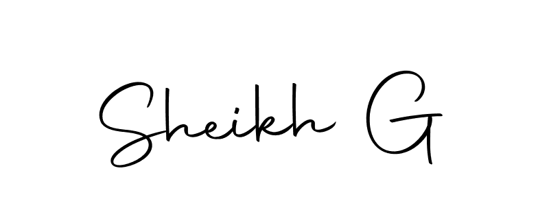 Make a beautiful signature design for name Sheikh G. With this signature (Autography-DOLnW) style, you can create a handwritten signature for free. Sheikh G signature style 10 images and pictures png