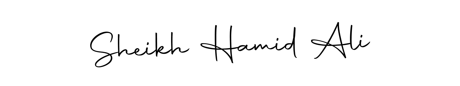 if you are searching for the best signature style for your name Sheikh Hamid Ali. so please give up your signature search. here we have designed multiple signature styles  using Autography-DOLnW. Sheikh Hamid Ali signature style 10 images and pictures png
