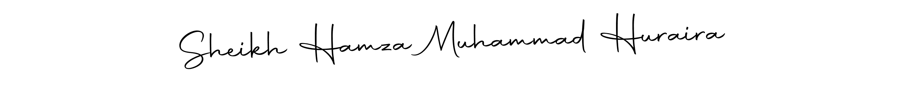 The best way (Autography-DOLnW) to make a short signature is to pick only two or three words in your name. The name Sheikh Hamza Muhammad Huraira include a total of six letters. For converting this name. Sheikh Hamza Muhammad Huraira signature style 10 images and pictures png