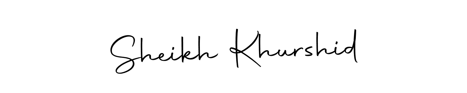 Create a beautiful signature design for name Sheikh Khurshid. With this signature (Autography-DOLnW) fonts, you can make a handwritten signature for free. Sheikh Khurshid signature style 10 images and pictures png