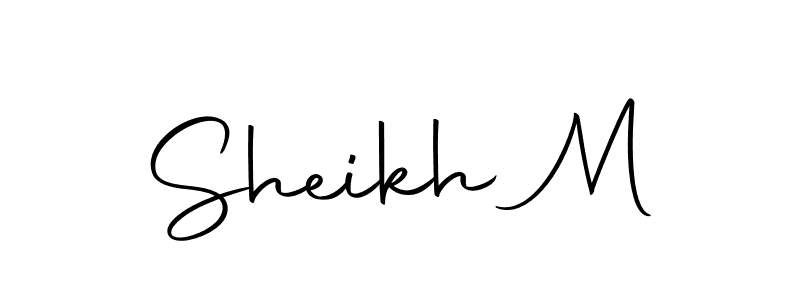 Design your own signature with our free online signature maker. With this signature software, you can create a handwritten (Autography-DOLnW) signature for name Sheikh M. Sheikh M signature style 10 images and pictures png