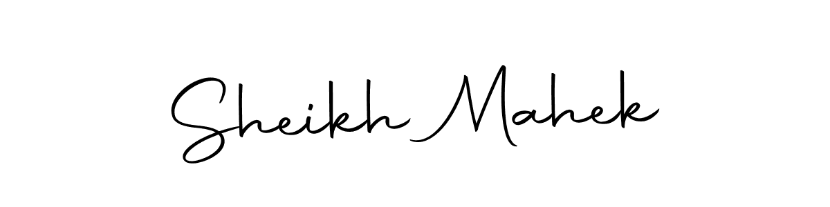 The best way (Autography-DOLnW) to make a short signature is to pick only two or three words in your name. The name Sheikh Mahek include a total of six letters. For converting this name. Sheikh Mahek signature style 10 images and pictures png